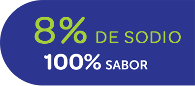 8% de sodium